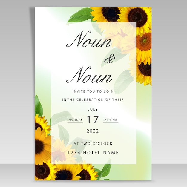 Vector a set of new wedding invitations