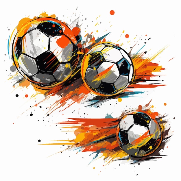 Vector set_of_abstract_football_elementsvector