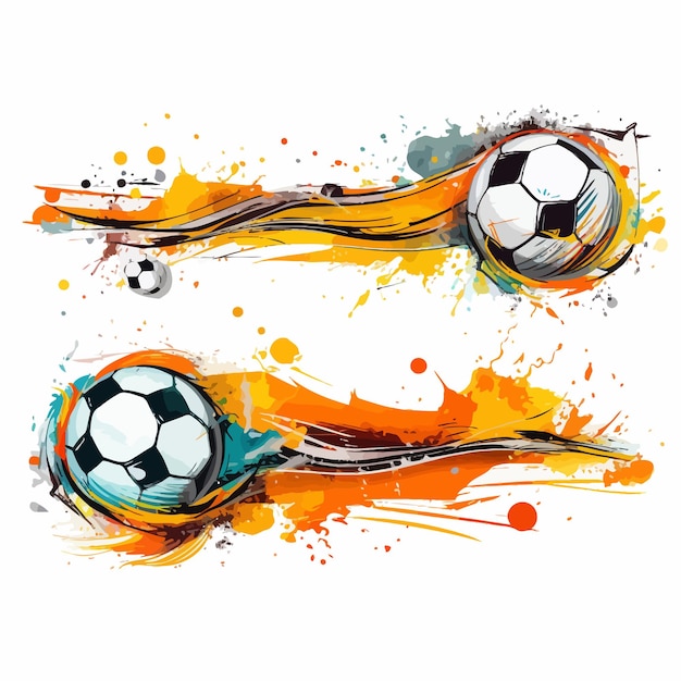 Vector set_of_abstract_football_elementsvector