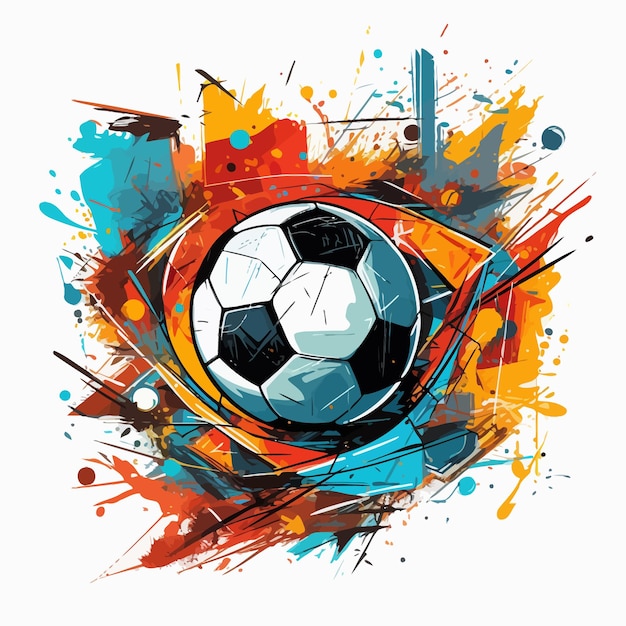 Vettore set_of_abstract_football_elementsvettore