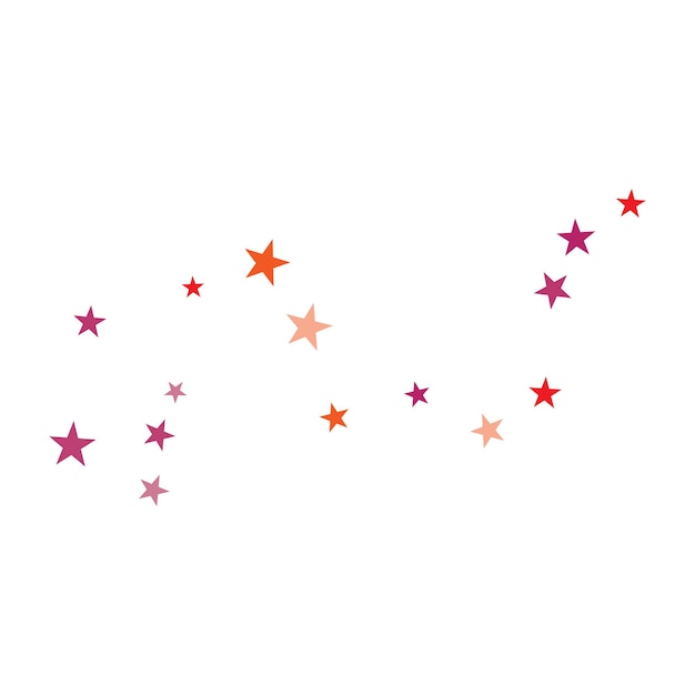 Набор абстрактных звезд фона шаблона векторной иллюстрации