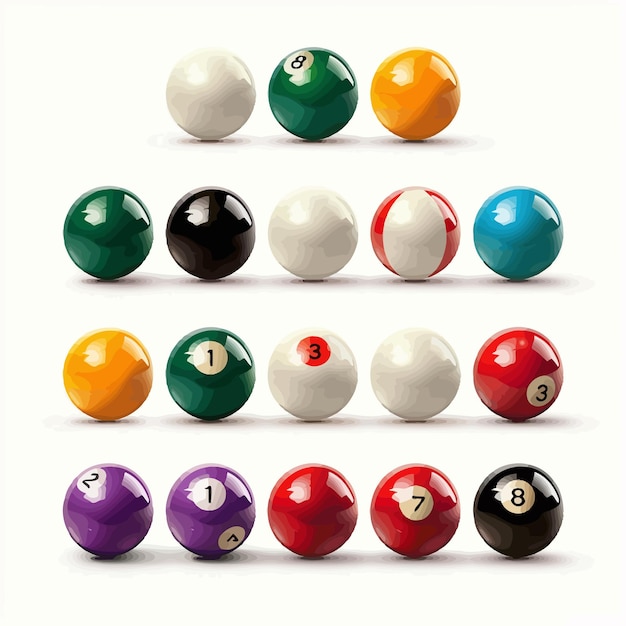 Vector set_of_billiard_balls_for_a_pool_in_a_triangle