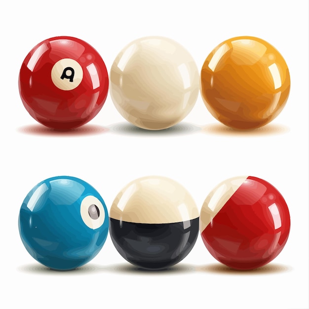Vector set_of_billiard_balls_for_a_pool_in_a_triangle