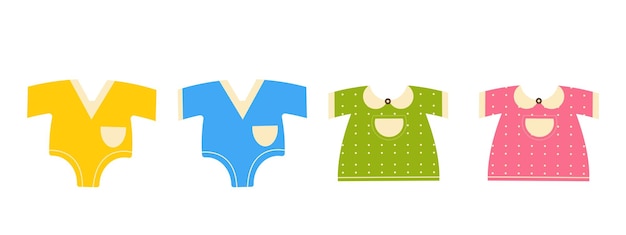 Вектор Комплект одежды для детей