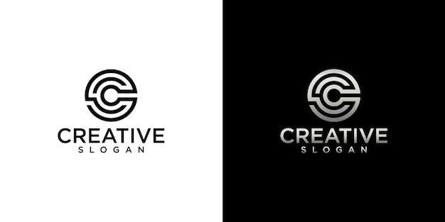 Набор креативных монограмм c логотипом