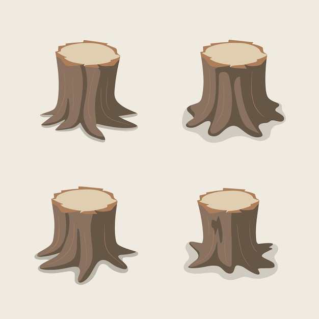 set_of_cut_trunk_vector