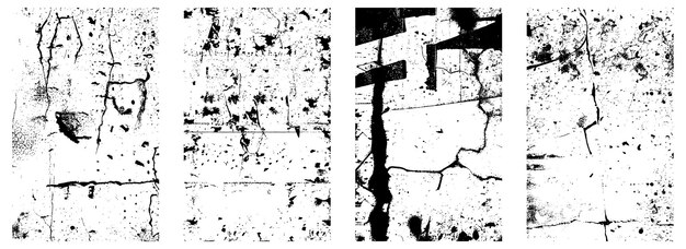 ベクトル スプラッター スクラッチ eps 10 とグランジ苦しめられたベクトル テクスチャ黒と白の背景のセット