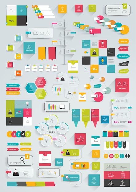 Infographic 요소 집합입니다.