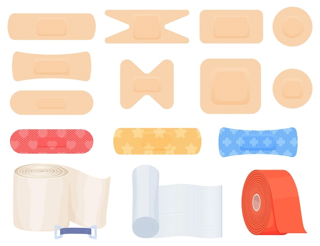 Комплект медицинских бинтов эластичные бинты элементы здравоохранения первая медицинская помощь