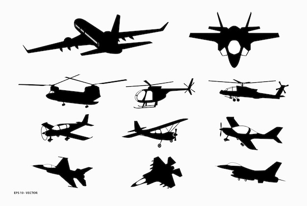 Набор реалистичных макетов самолета или приземления и взлета коммерческого самолета или бизнес-самолета