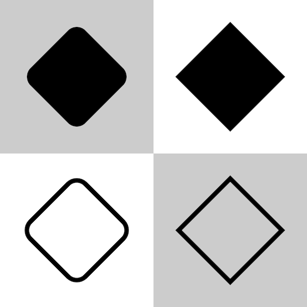 Вектор Набор прямоугольных форм шаблон дизайна вектор квадратная форма дизайн вектор eps fil