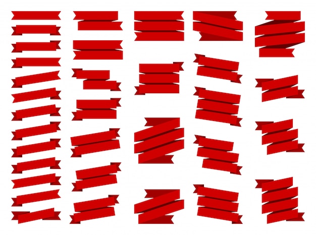 Набор красной ленты