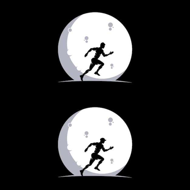 Набор бега на луне логотип