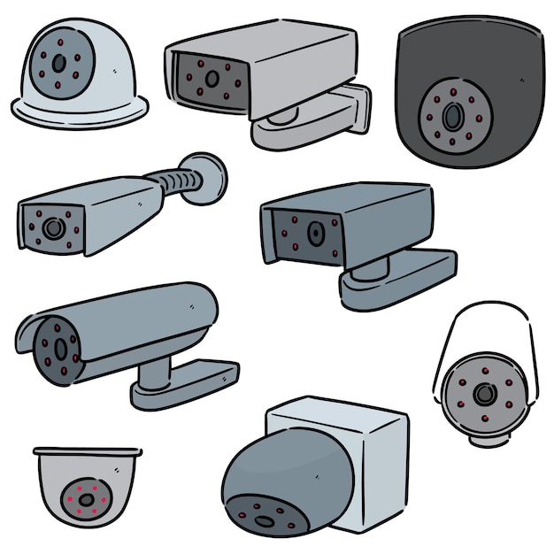 벡터 보안 카메라 세트