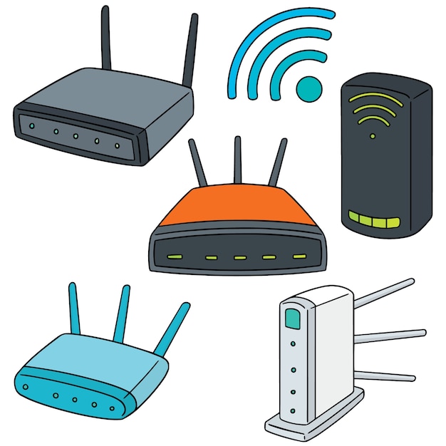 ベクトル 無線ルータのセット