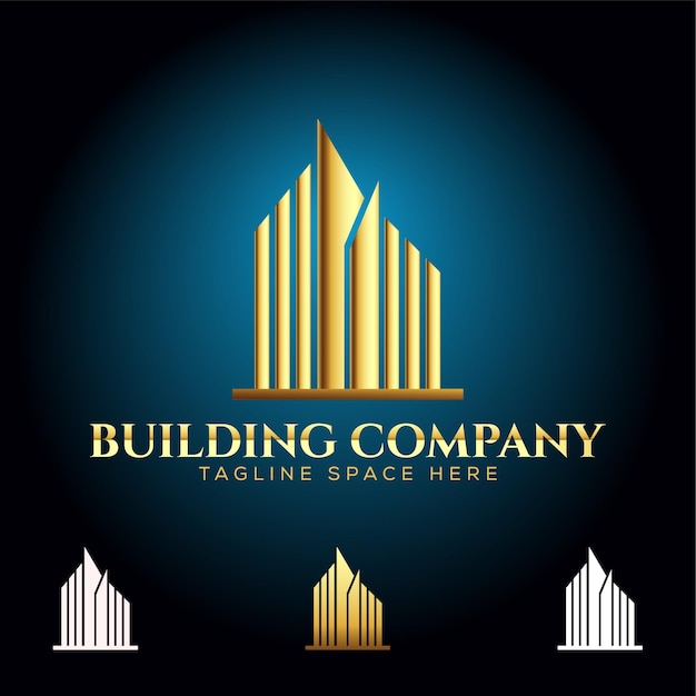Set ofCreative real estate building and Construction logos collection
