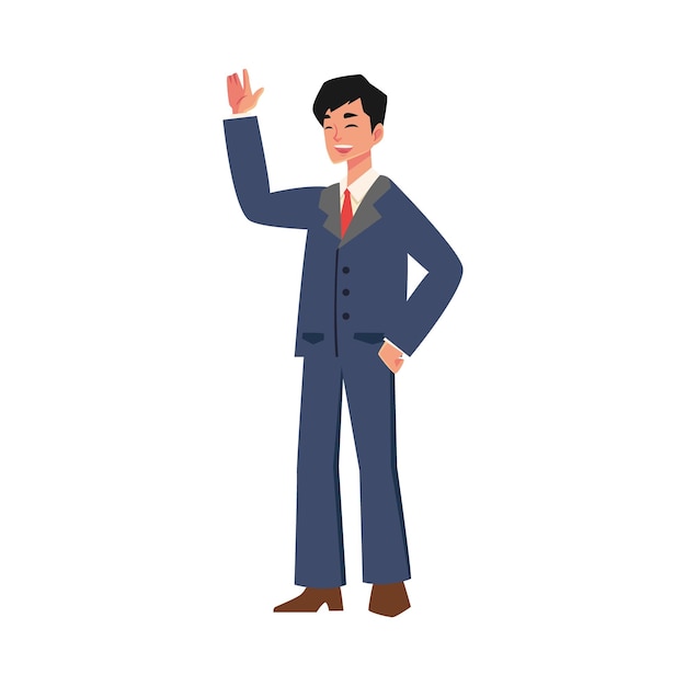 set of office workers vector elements business