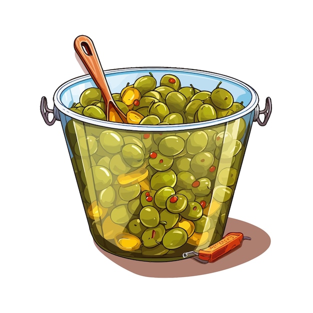 Vector set olives