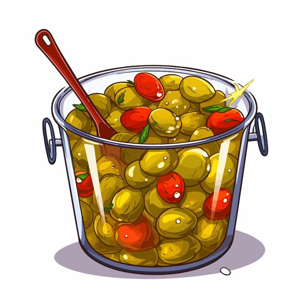 Vector set olives