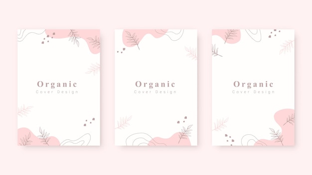 Set of organic cover design