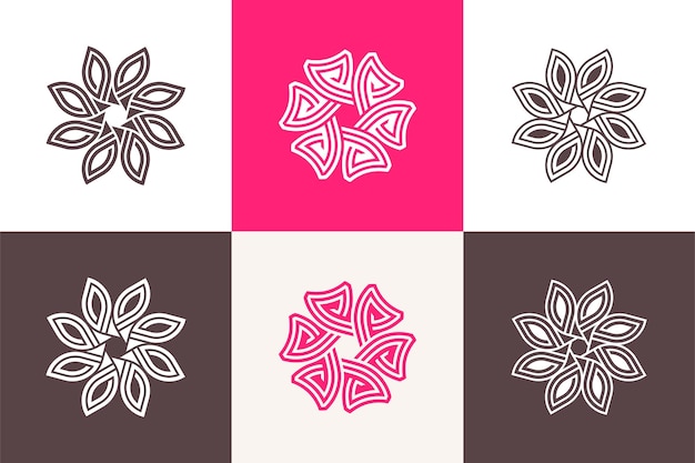 Vector set of ornament logo design element vector with creative concept