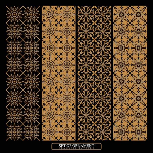 Set Of Ornament Seamless Pattern