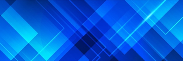 Set di sovrapposizione geometrica blu astratto banner design sfondo