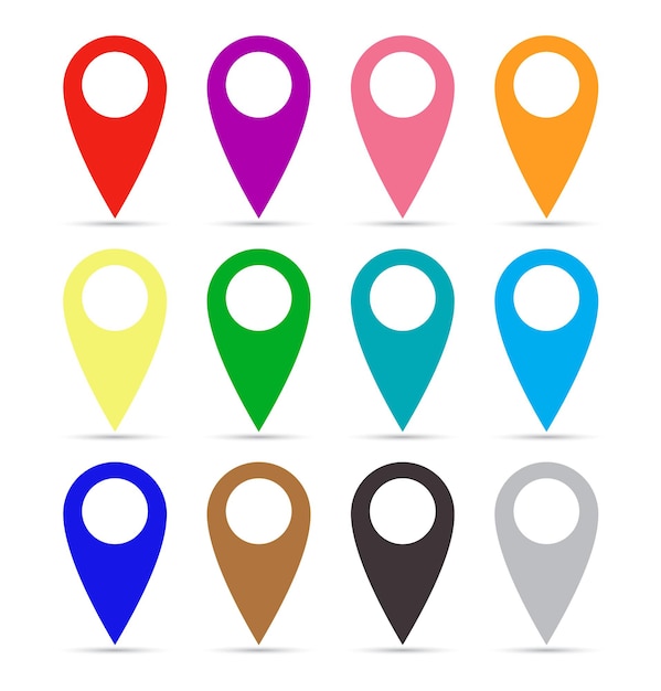 紙の地図ポインタのセット