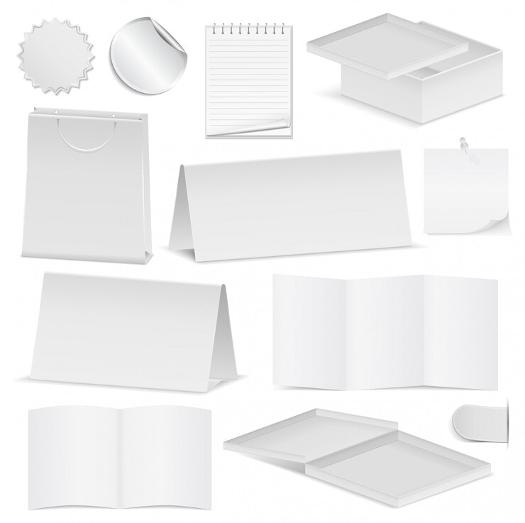 set of Paper Objects