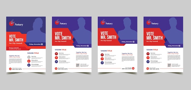 A set of papers with one that says vote in red.