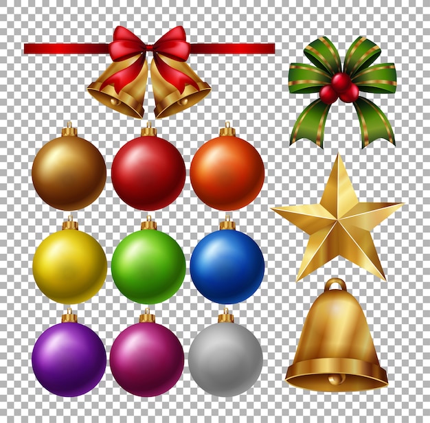 Set of party ornaments and other decorations