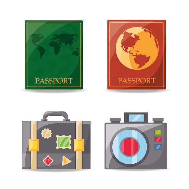 set passport and travel tools 