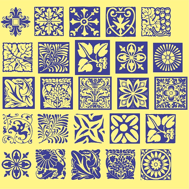 set of pattern backgorund for design