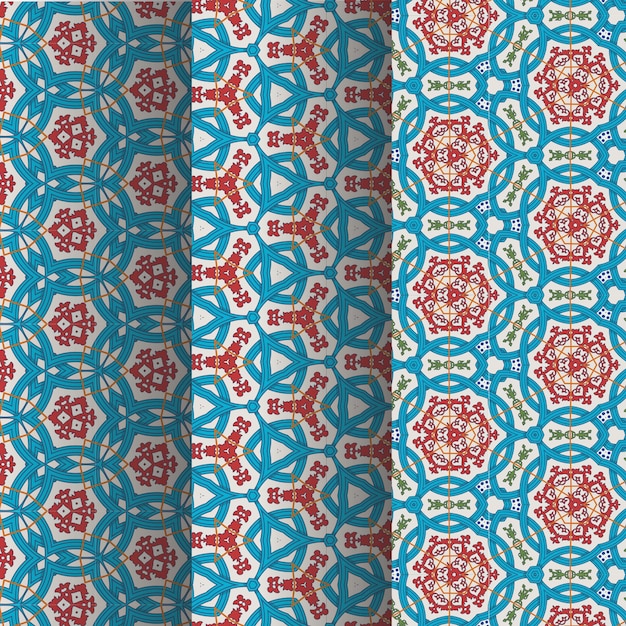 A set of patterns with  vector geometric elements