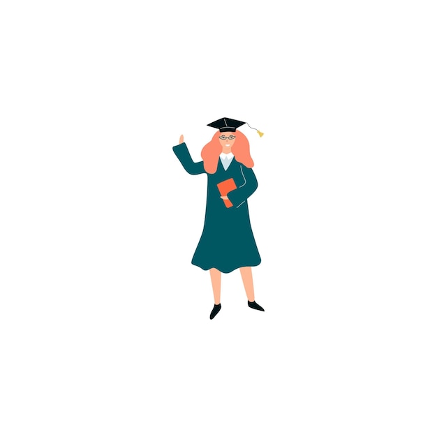 Vector set of people in neatly dressed clothes female