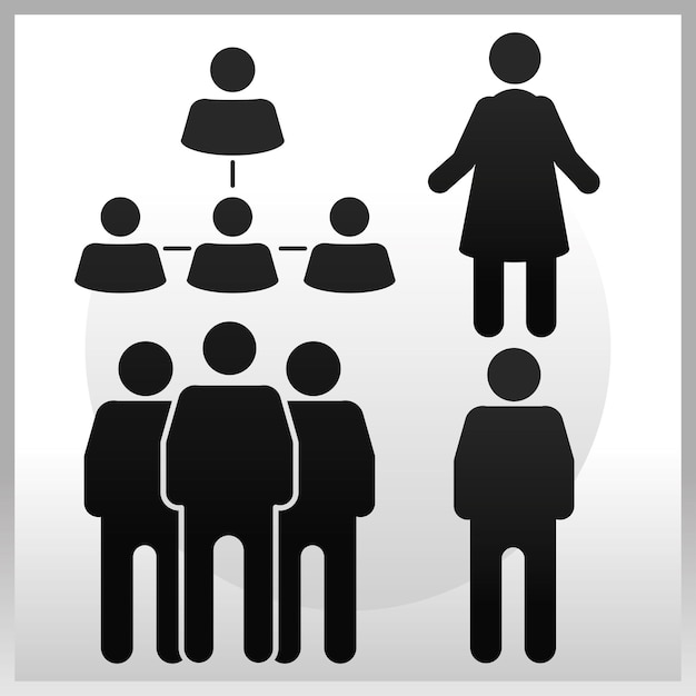 Vector set of people pictogram