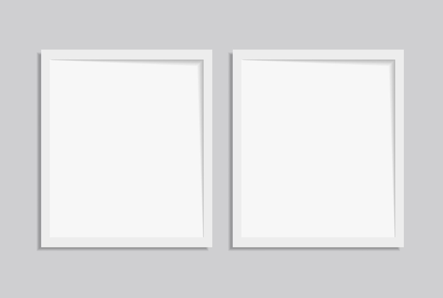 Set of Photo frame design on sticky tape isolated on transparent background