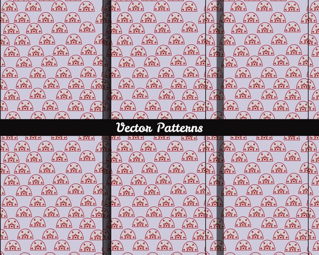 a set of pink and white patterns with the words vector patterns.
