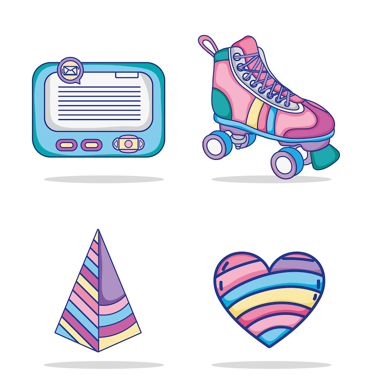 Vector 팝 아트 만화 세트