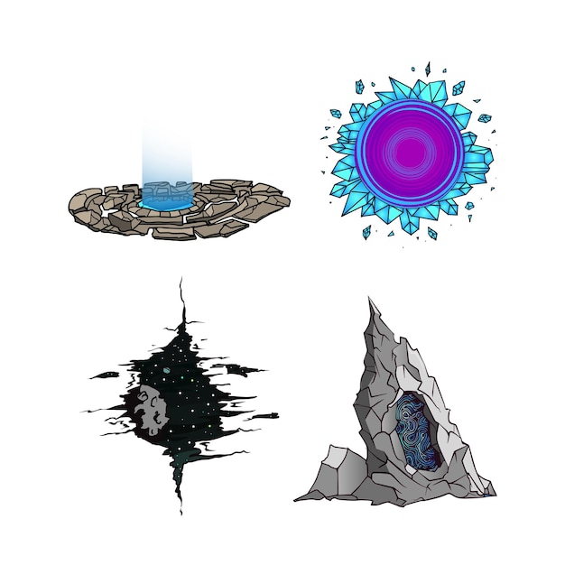 Set of Portals and Teleports