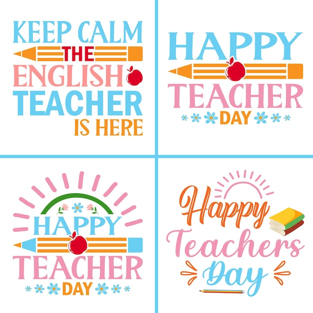 A set of posters for the teacher's day