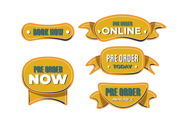 Set pre-order badges