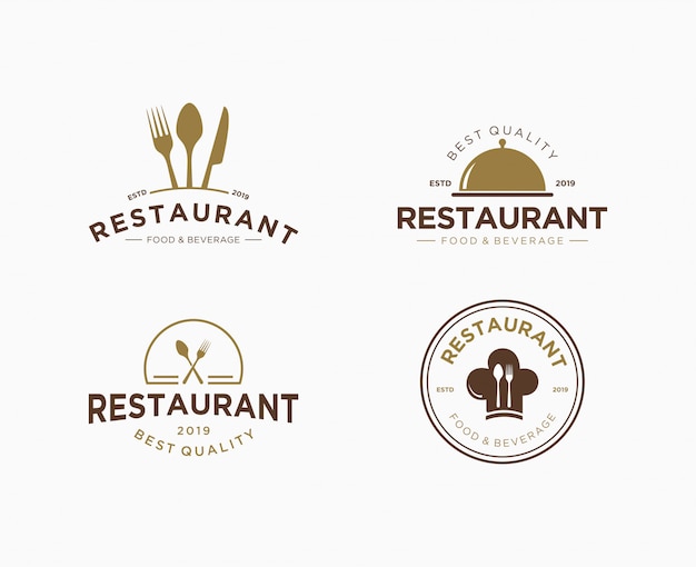 Set premium logo voor restaurant