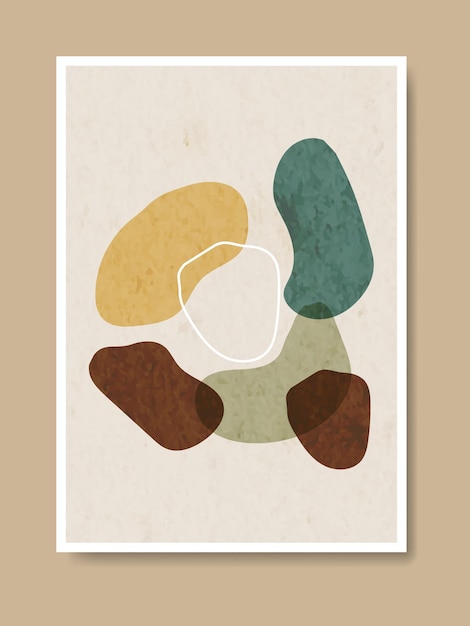 Set of prints boho contemporary minimalist poster collection