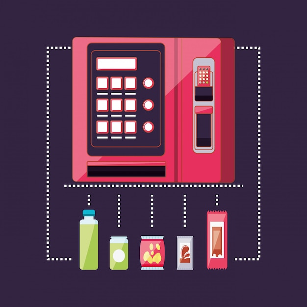 Vector set of products for dispenser machine