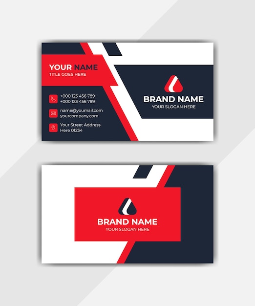 Set of professional business card template