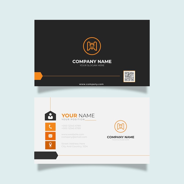 set of professional business card