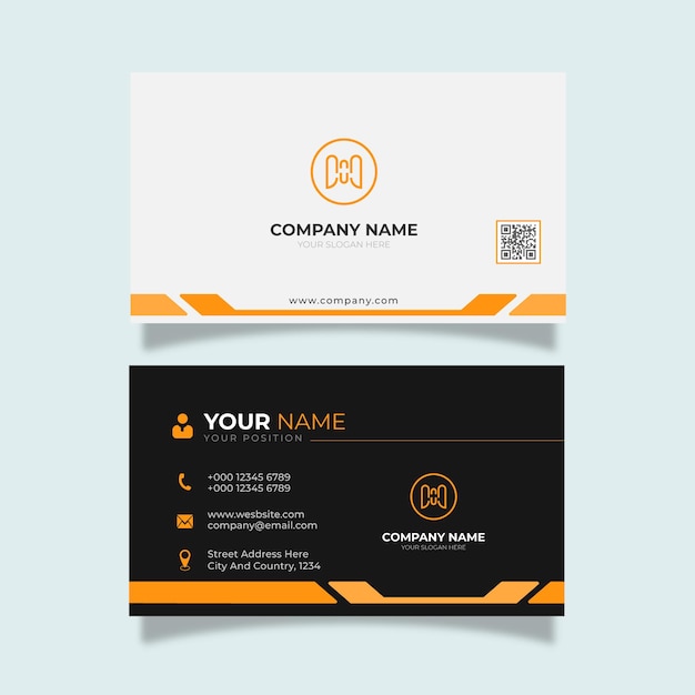 Set of professional business card