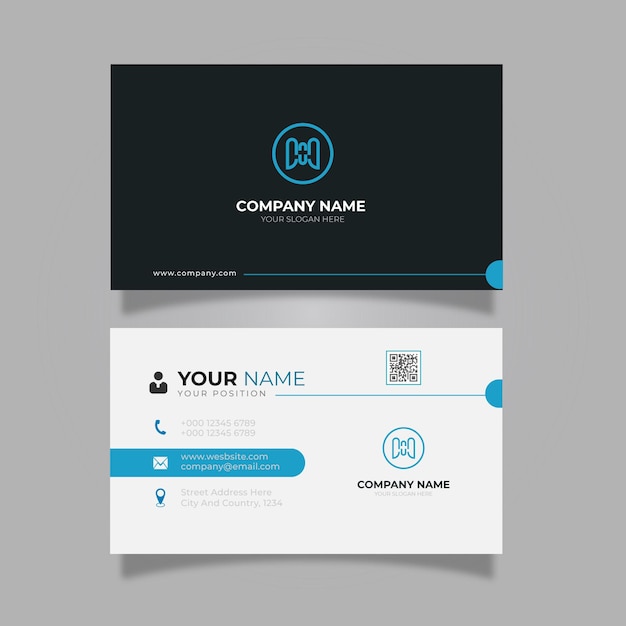 Set of professional business card