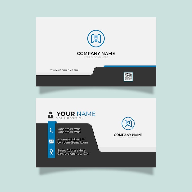 set of professional business card